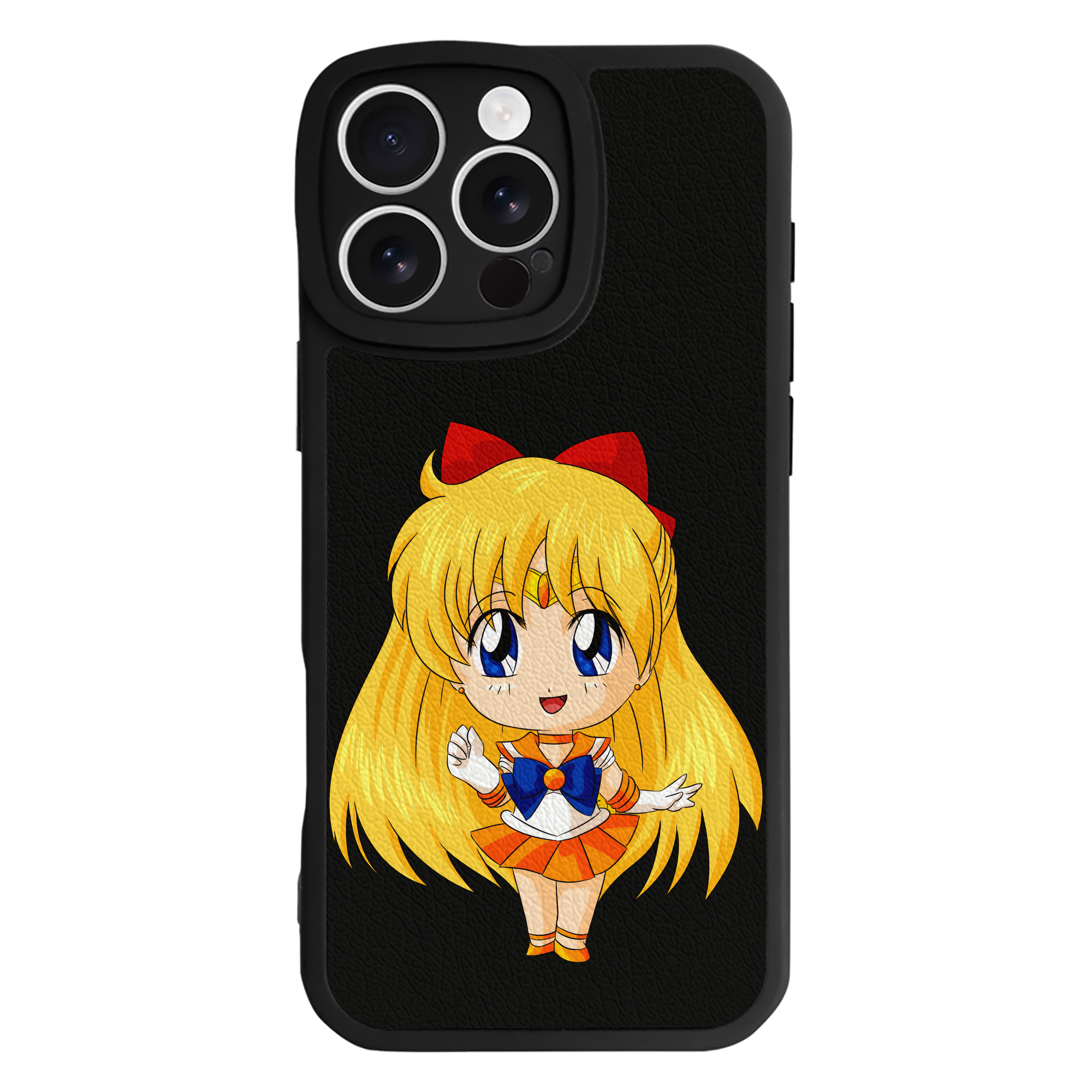 （画像用） 美少女戦士セーラームーン 愛野 美奈子 あいの みなこ Sailor Moon Aino Minako 【iPhone 16シリーズ対応】シリコンスマホケース（レザー調） 材質：シリコン